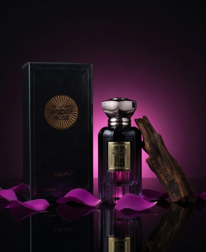 Caliph Woody Rose EDP 50ml | Inspired by Oud & Rose | Izhlar Perfumes Qatar